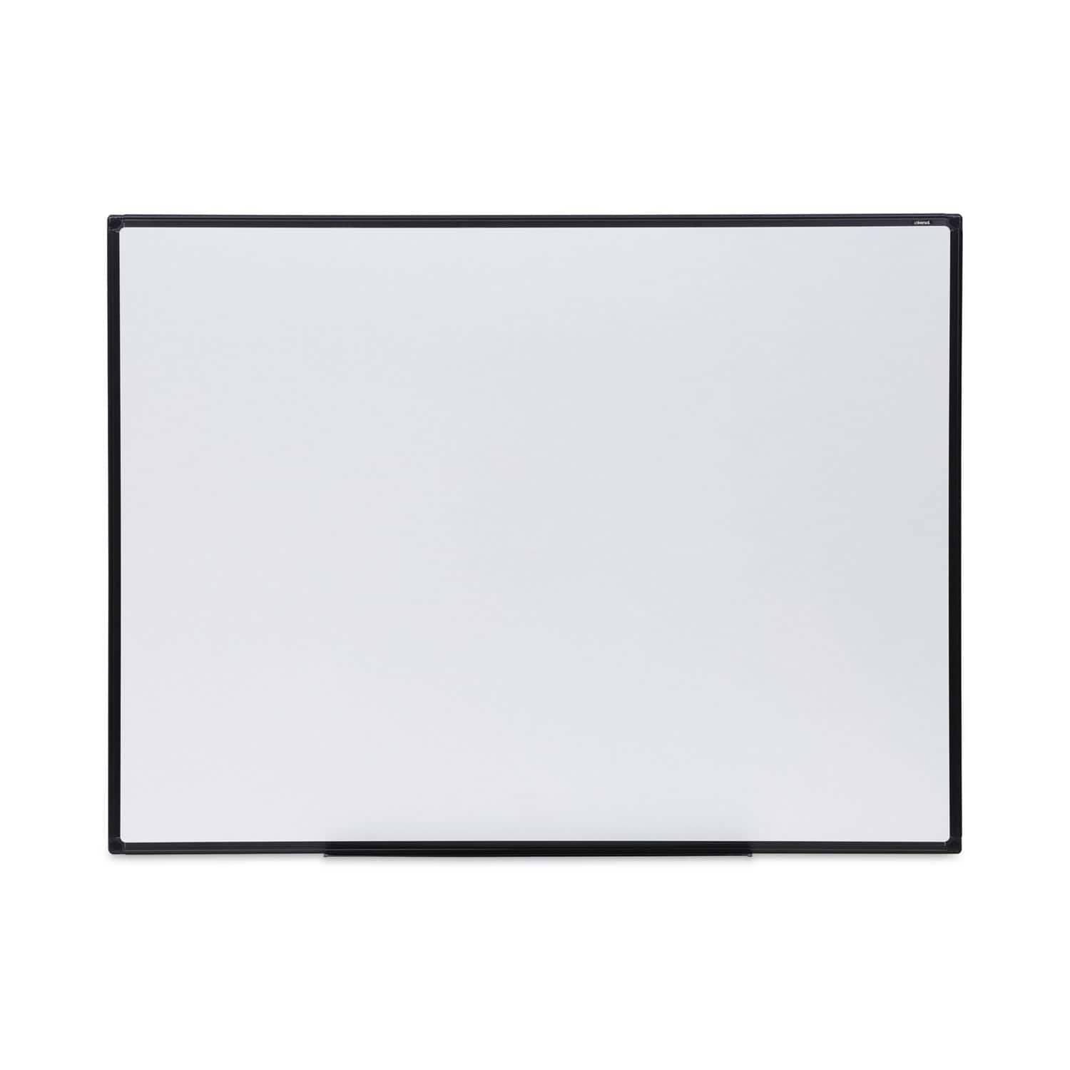 Universal - Design Series Deluxe Dry Erase Board 48 x 36 White Surface Black Anodized Aluminum Frame