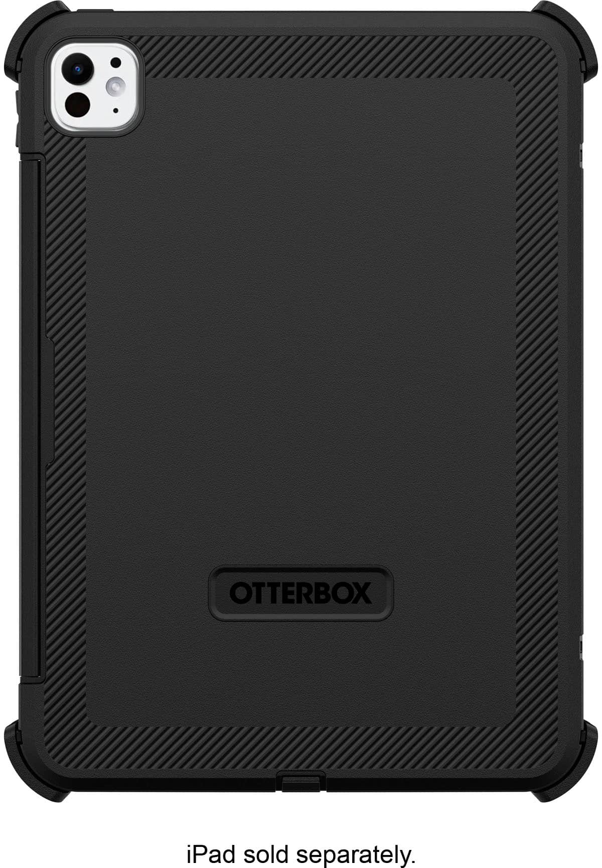 The text on the image reads "iPad sold separately."