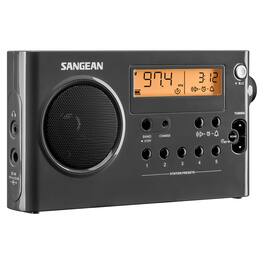 Sangean - SG-106 Portable AM/FM Rechargeable Compact Digital Tuning Radio - Gray/Black
