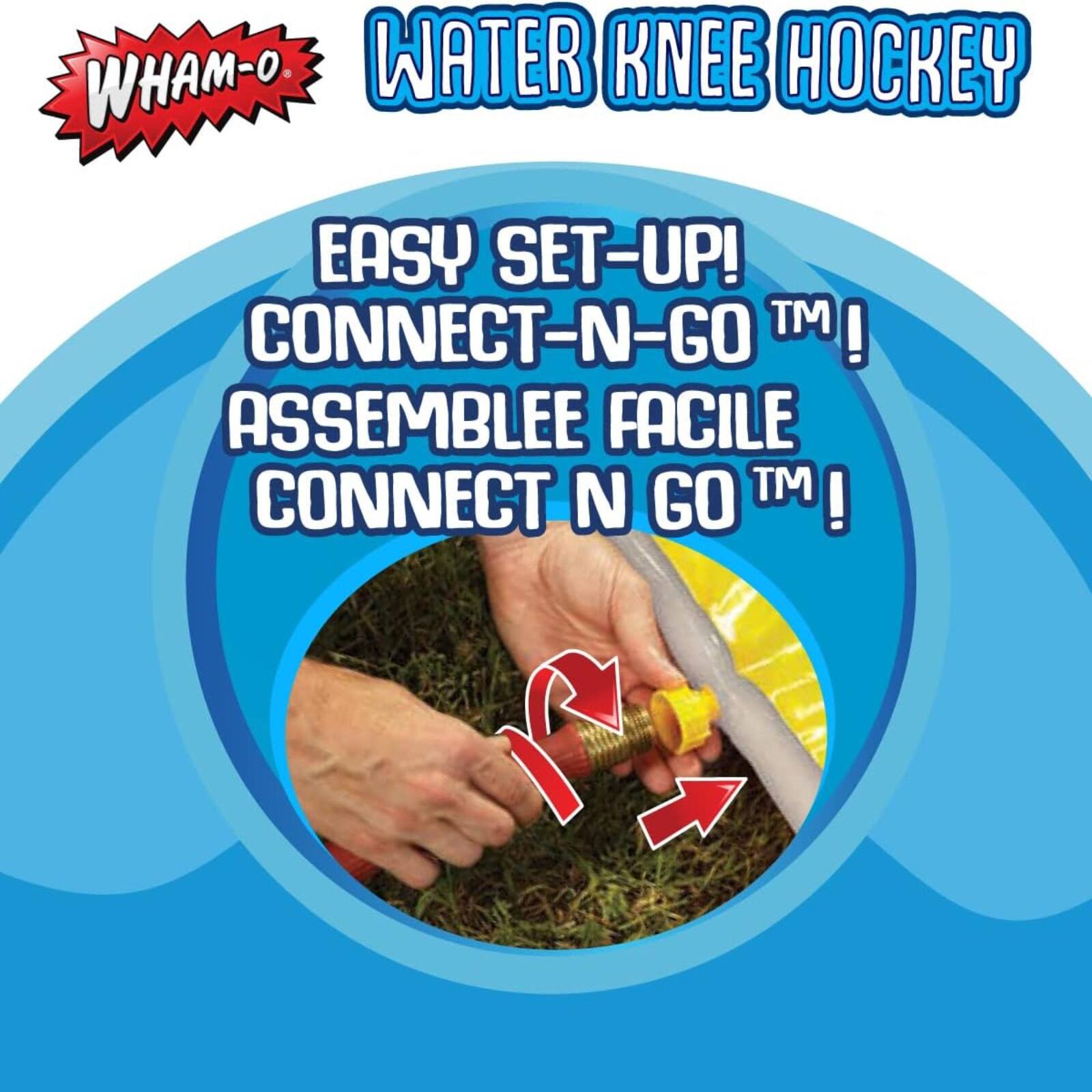 WHAM-O WATER KNEE HOCKEY EASY SET-UP! CONNECT-N-GO™! ASSEMBLÉE FACILE CONNECT N GO™!