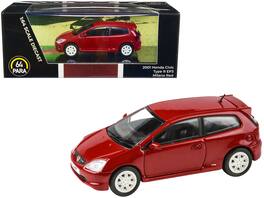 2001 Honda Civic Type R EP3 Milano 1/64 Diecast Model Car by Paragon Models - Red