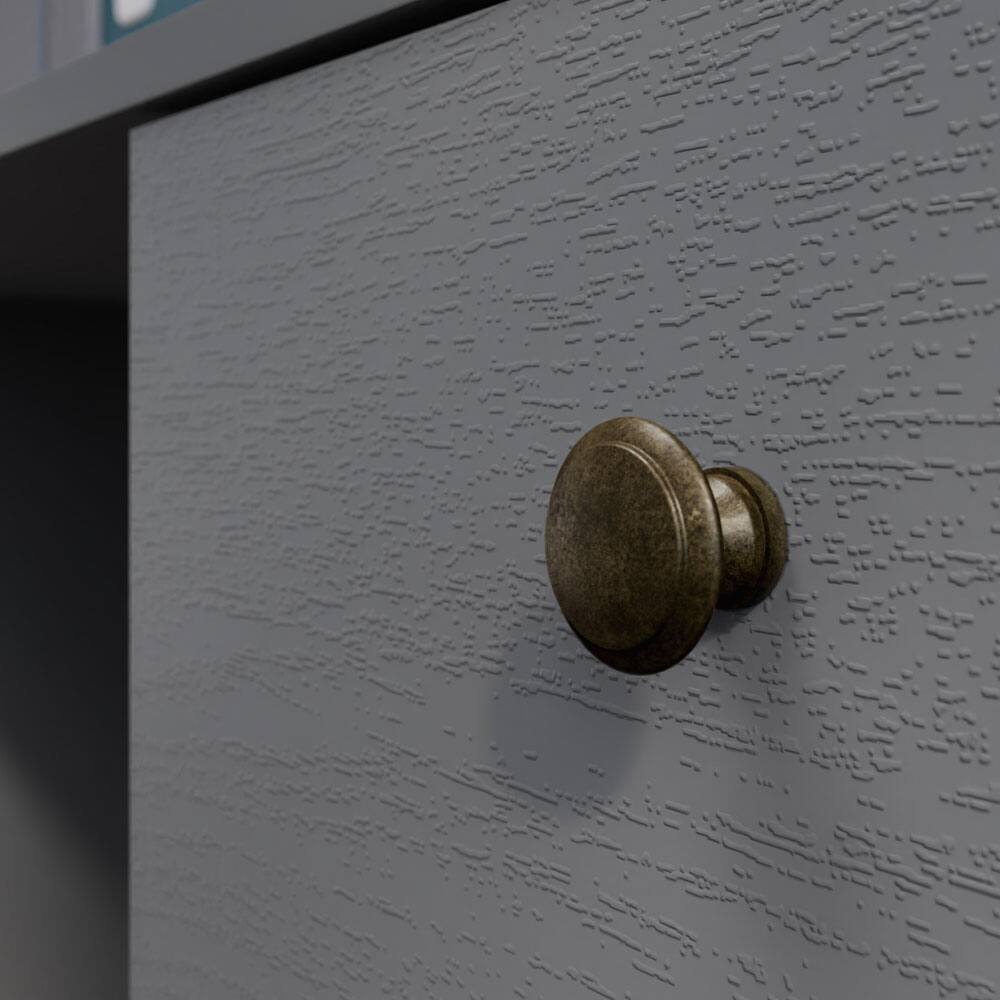 Alt View 2. Madesa - Madesa Executive Computer Writing Desk 53 Inch with 3 Drawers and 1 Door - Gray - Gray.