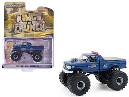 1990 Ford F-350 Monster Truck "Bigfoot #4" "Kings of Crunch" Series 16 1/64 Diecast Model Car by Greenlight - Blue