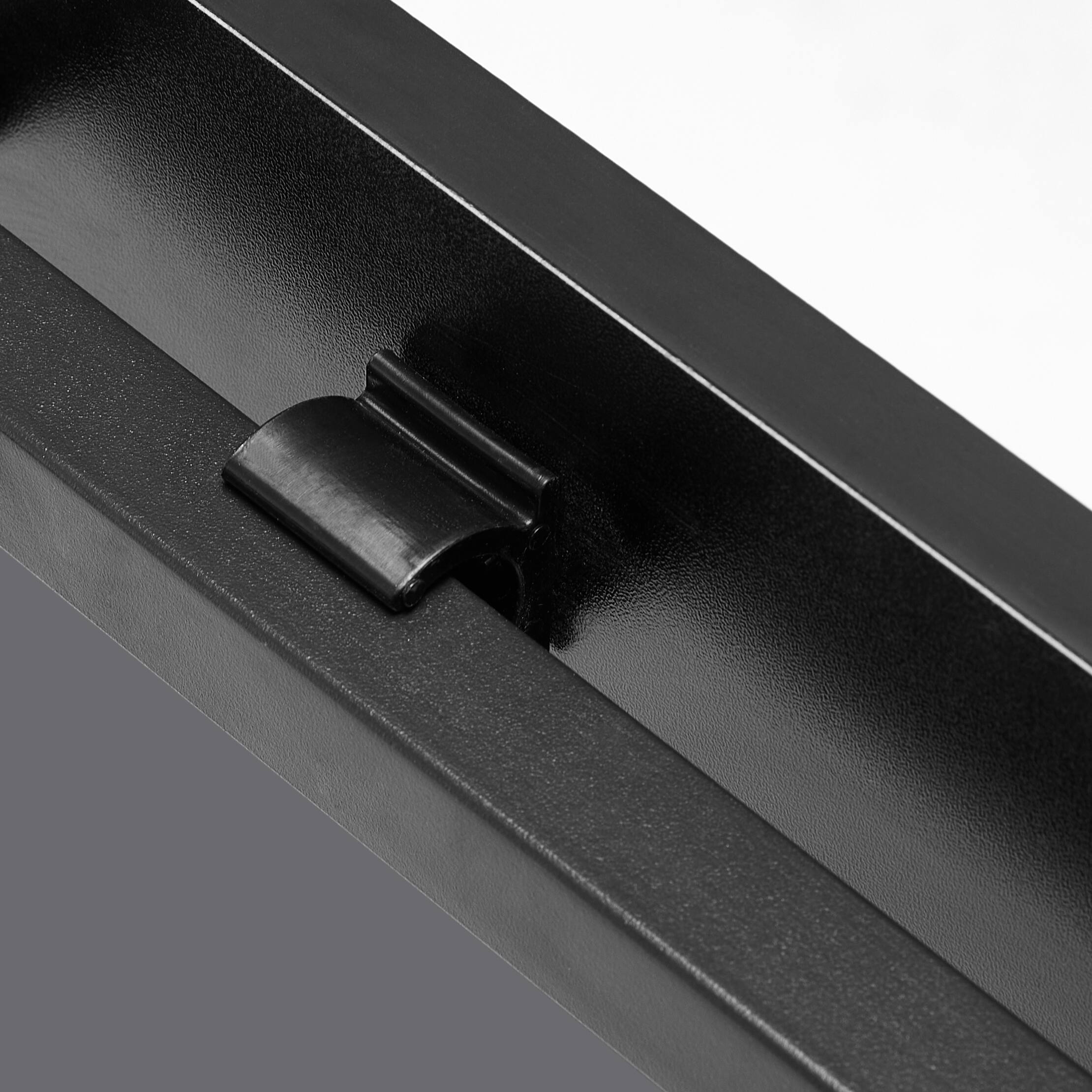 Alt View 2. PexFix - 31.5" Small Folding Desk, Space-Saving Computer Table with Wheels for Home Office & Bedroom - Black.