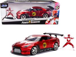 Jada - 2009 Nissan GT-R (R35) Candy and Ranger Diecast Figurine "Power Rangers" 1/24 - Red
