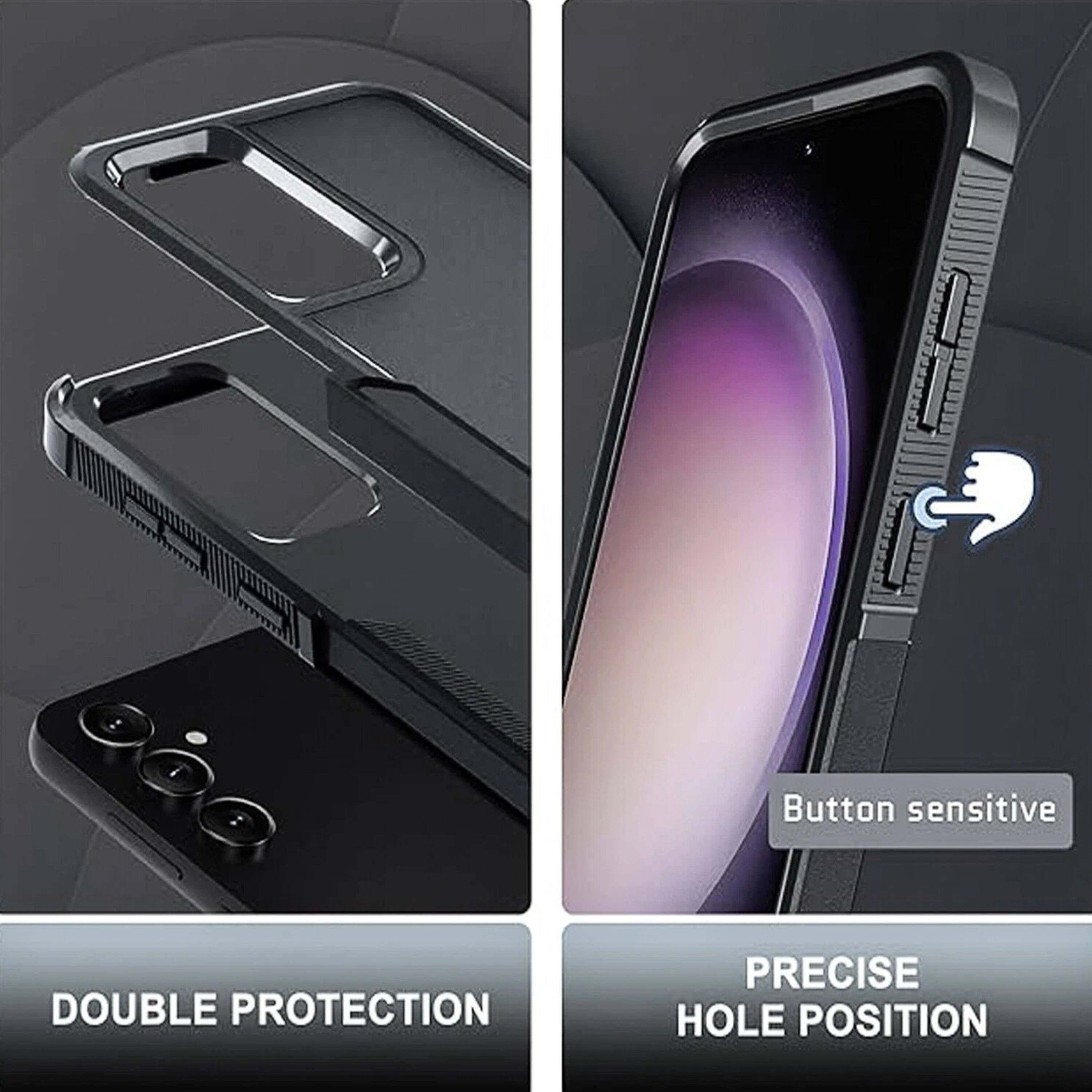 Button sensitive  
DOUBLE PROTECTION  
PRECISE HOLE POSITION