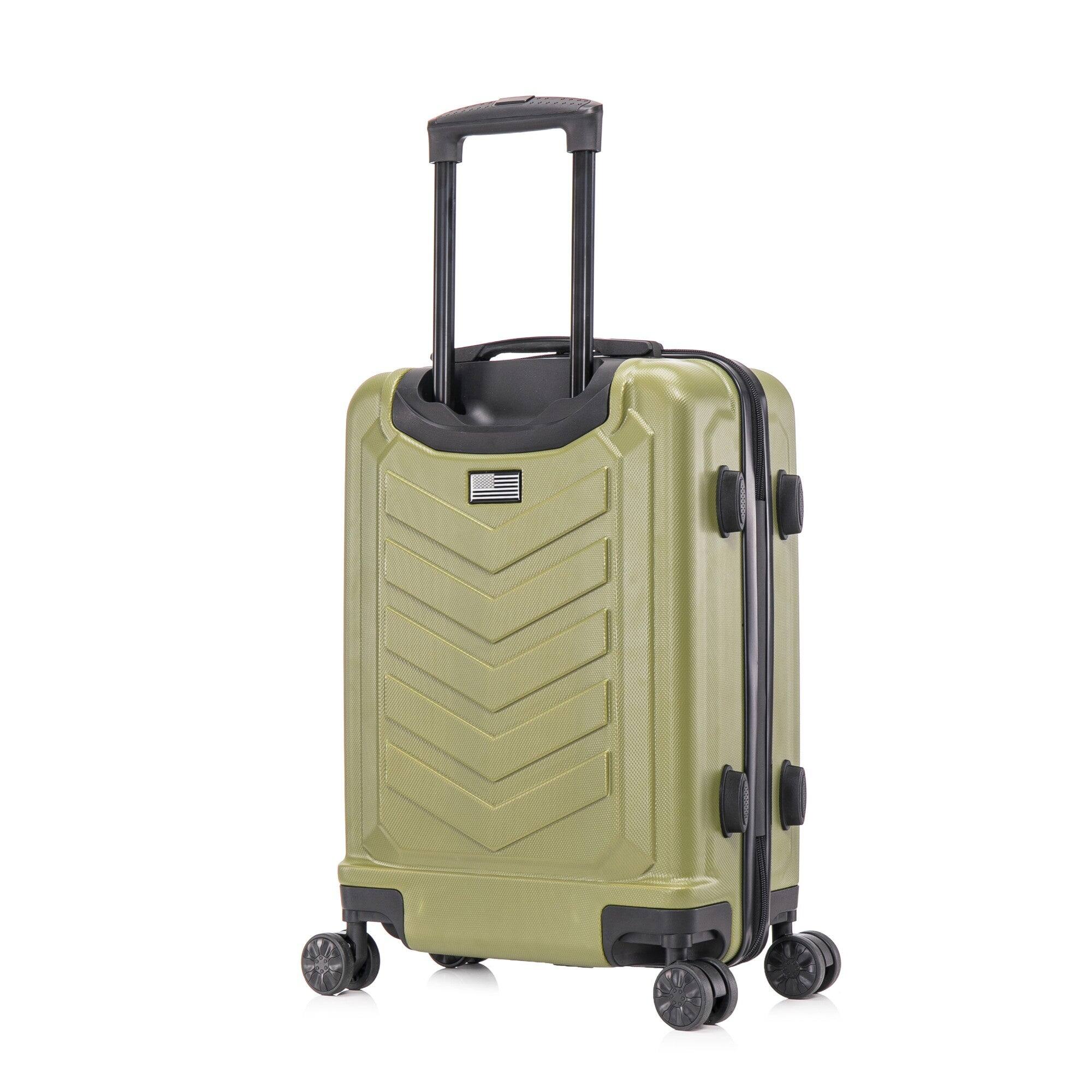 Angle. US Army - FOX 20" Carry-On Suitcase - OLIVE DRAB.