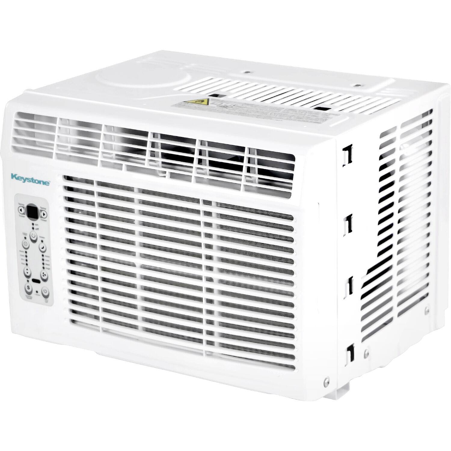 Alt View 4. Keystone - 150 Sq. Ft 5,000 Cooling BTU Window Air Conditioner - White.