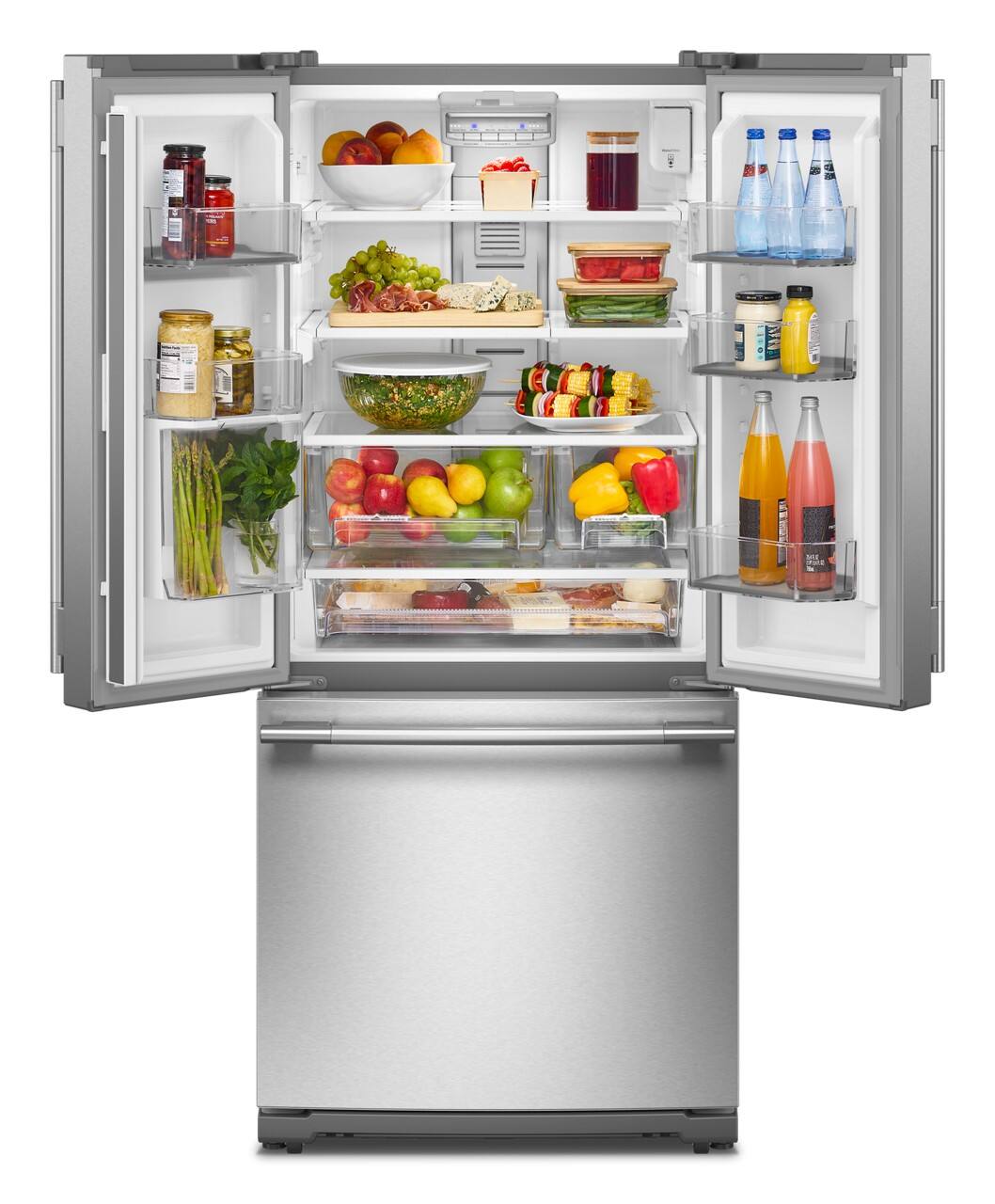 Alt View 5. KitchenAid - 20 Cu. Ft. French Door Refrigerator with PrintShield Finish and Interior Dispense - PrintShield Stainless.