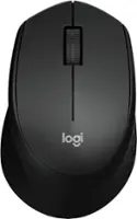 Logitech - M330 SILENT Wireless Optical Mouse with Quiet Clicks - Black - Front_Zoom