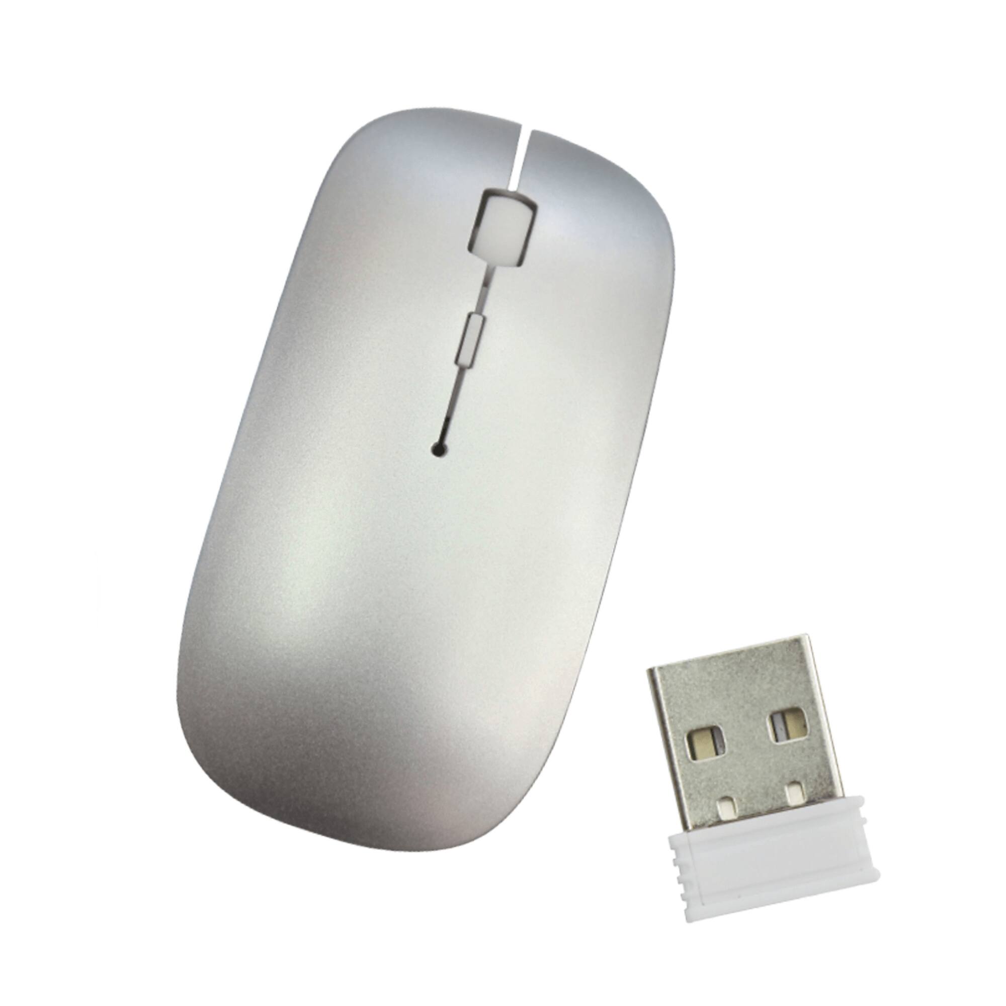 Alt View 2. Supersonic - 2.4GHz Ultra-Slim Wireless Keyboard and Mouse Combo - Light Grey.