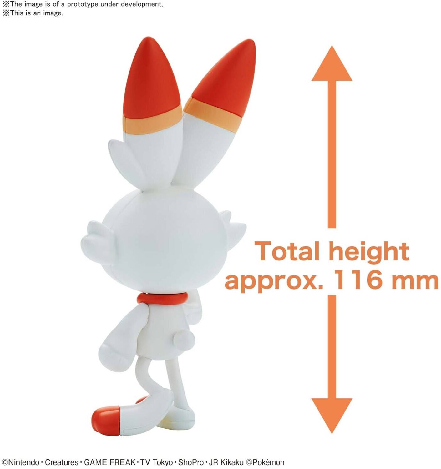 The image is of a prototype under development.  
This is an image.  

Total height approx. 116 mm  

©Nintendo • Creatures • GAME FREAK • TV Tokyo • ShoPro • JR Kikaku • Pokémon