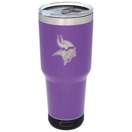 The Memory Company - Minnesota Vikings 30oz. Stainless Steel LED Bluetooth Tumbler - Multicolor
