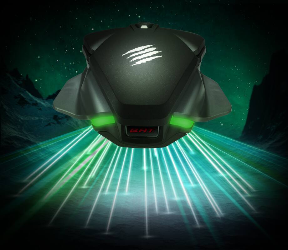 Alt View 1. Mad Catz - Mad Catz - B.A.T. 6+ Ambidextrous Gaming Mouse with 16K DPI Sensor DAKOTA 60M Clicks - Wired - Black.