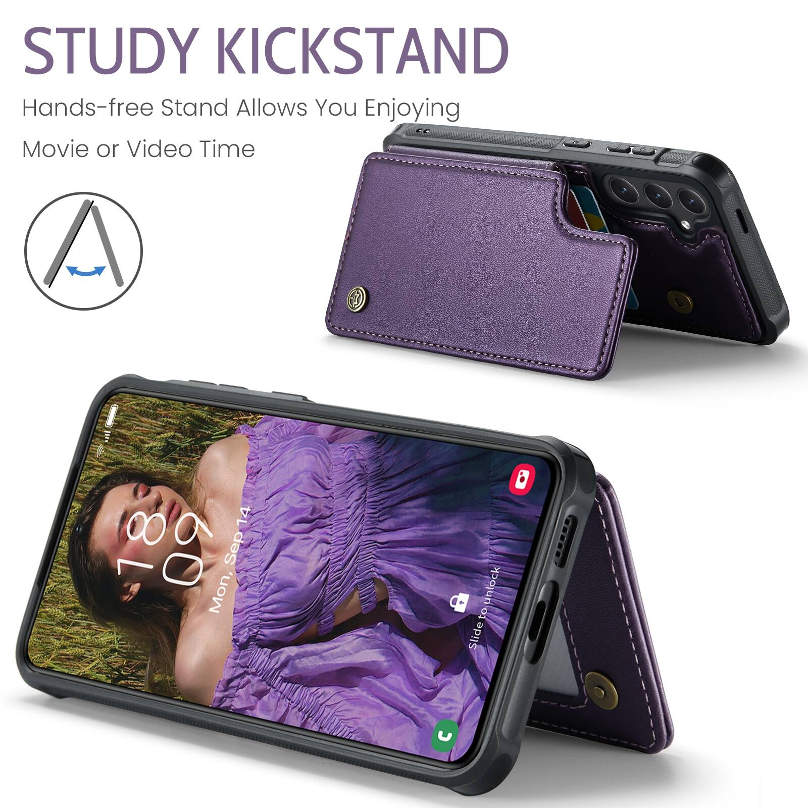 STUDY KICKSTAND  
Hands-free Stand Allows You Enjoying Movie or Video Time  

14 8 09 Sep 1 Mon  
Slide to unlock