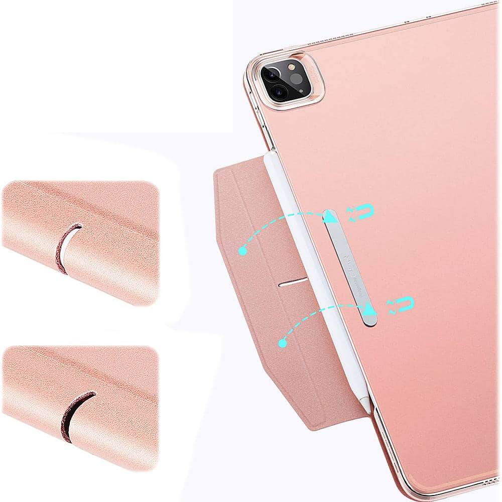 Alt View 19. SaharaCase - ESR Folio Case for Apple iPad Pro 12.9 (4th, 5th, and 6th Gen 2020-2022) - Rose Gold.