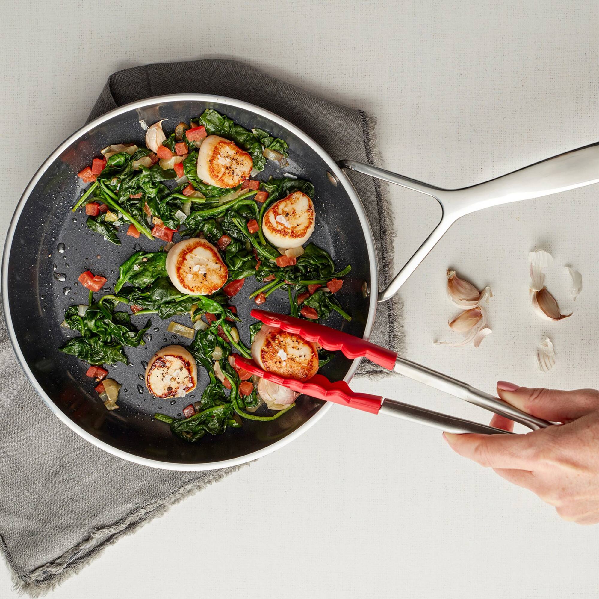 Alt View 1. Demeyere - Demeyere AluPro 5,  12-Inch Ceramic Nonstick Fry Pan 5 Ply Made in Italy - Black.