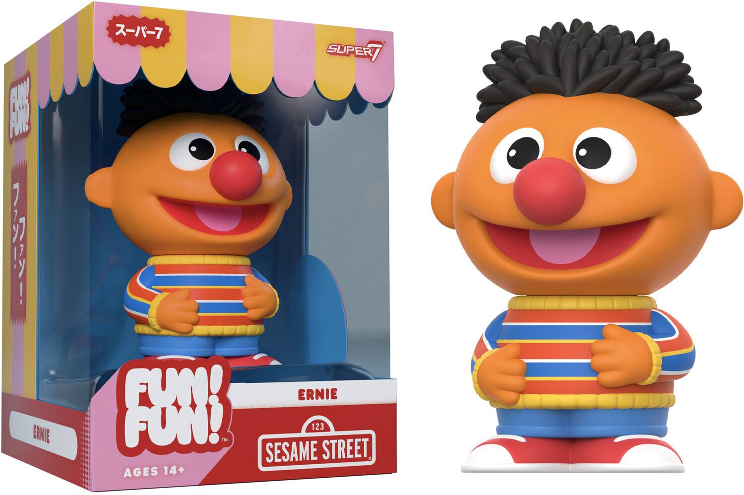 Super7 - Sesame Street - FUN! FUN! Wv2 - Ernie - COLLECTIBLES