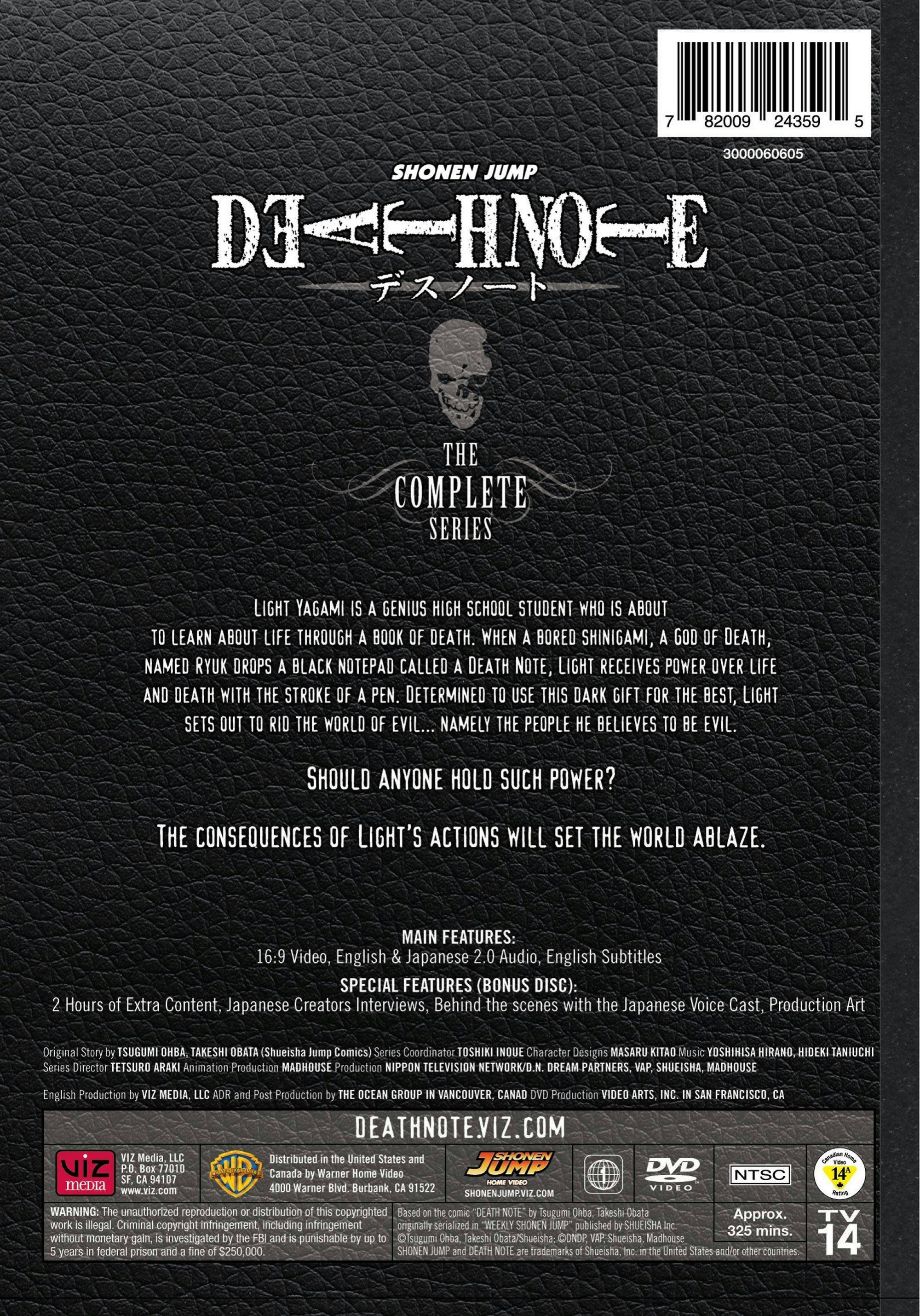 Back. Death Note [DVD].