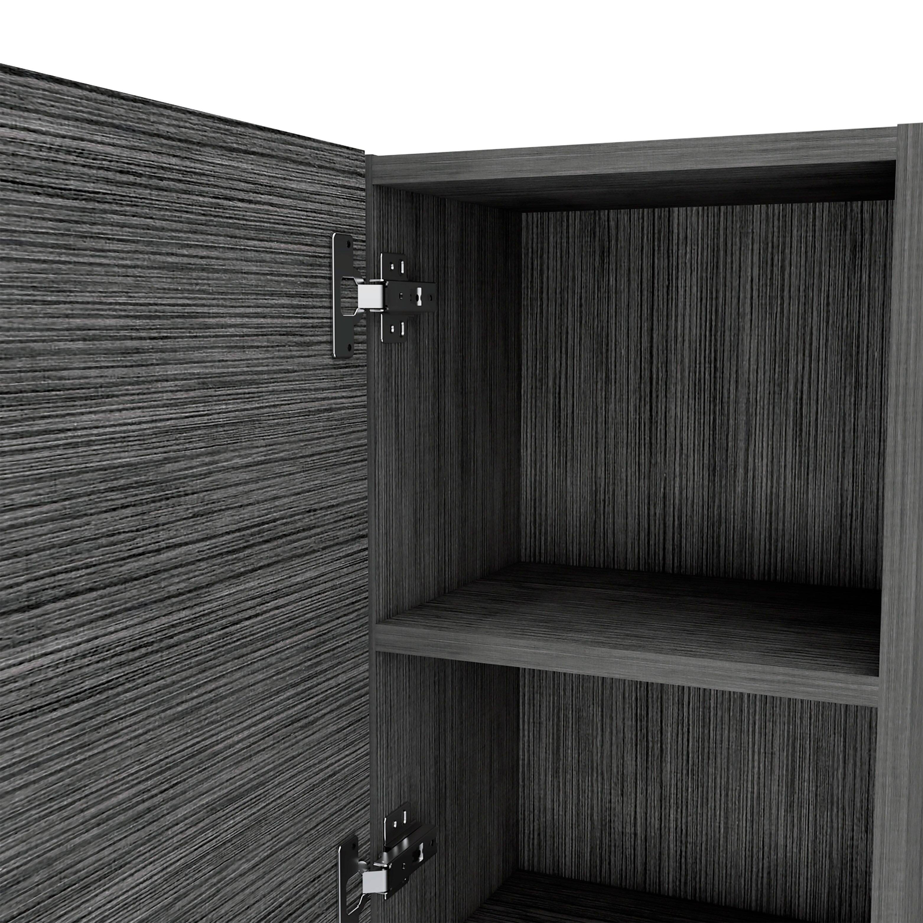 Alt View 1. Treevol Furniture - Hazelton Medicine Cabinet Bathroom,Smoky Oak - Smoky Oak.