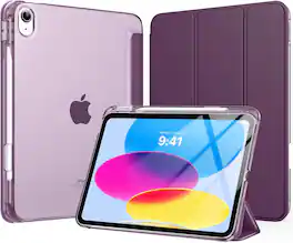 VIKESI - Case for iPad A16 11 inch 2025 / iPad 10th 10.9 inch 2022 - Fashion Design, Shock Proof Edge Cover,Full Function Support - Deep Purple