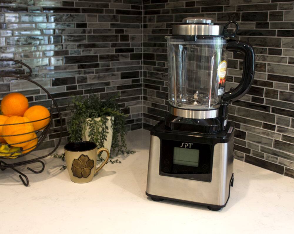 Alt View 2. SPT - Multi-Functional Pulverizing Blender with Heating Element - Stainless steel.