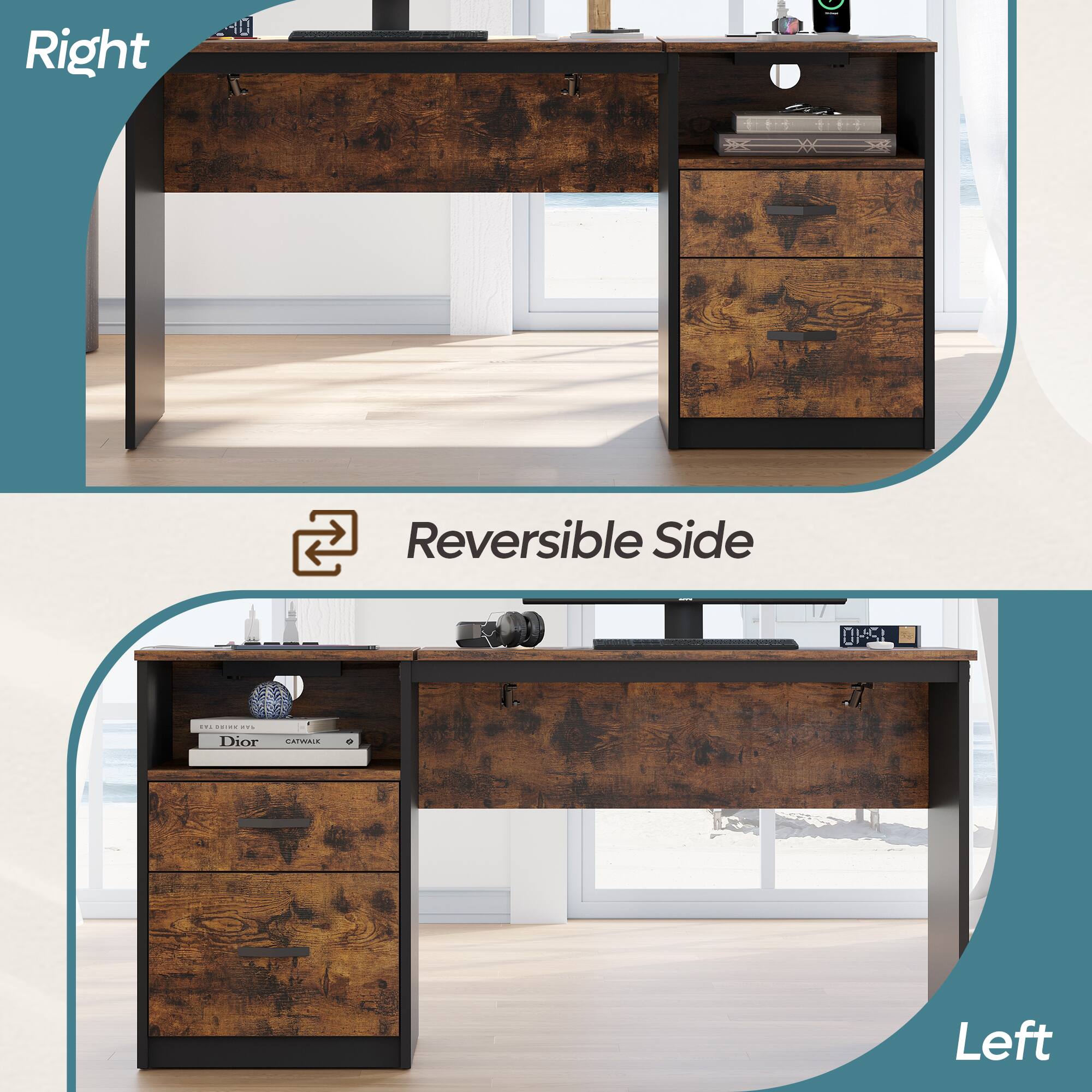 Right: Reversible Side

Left: Dior Caloar