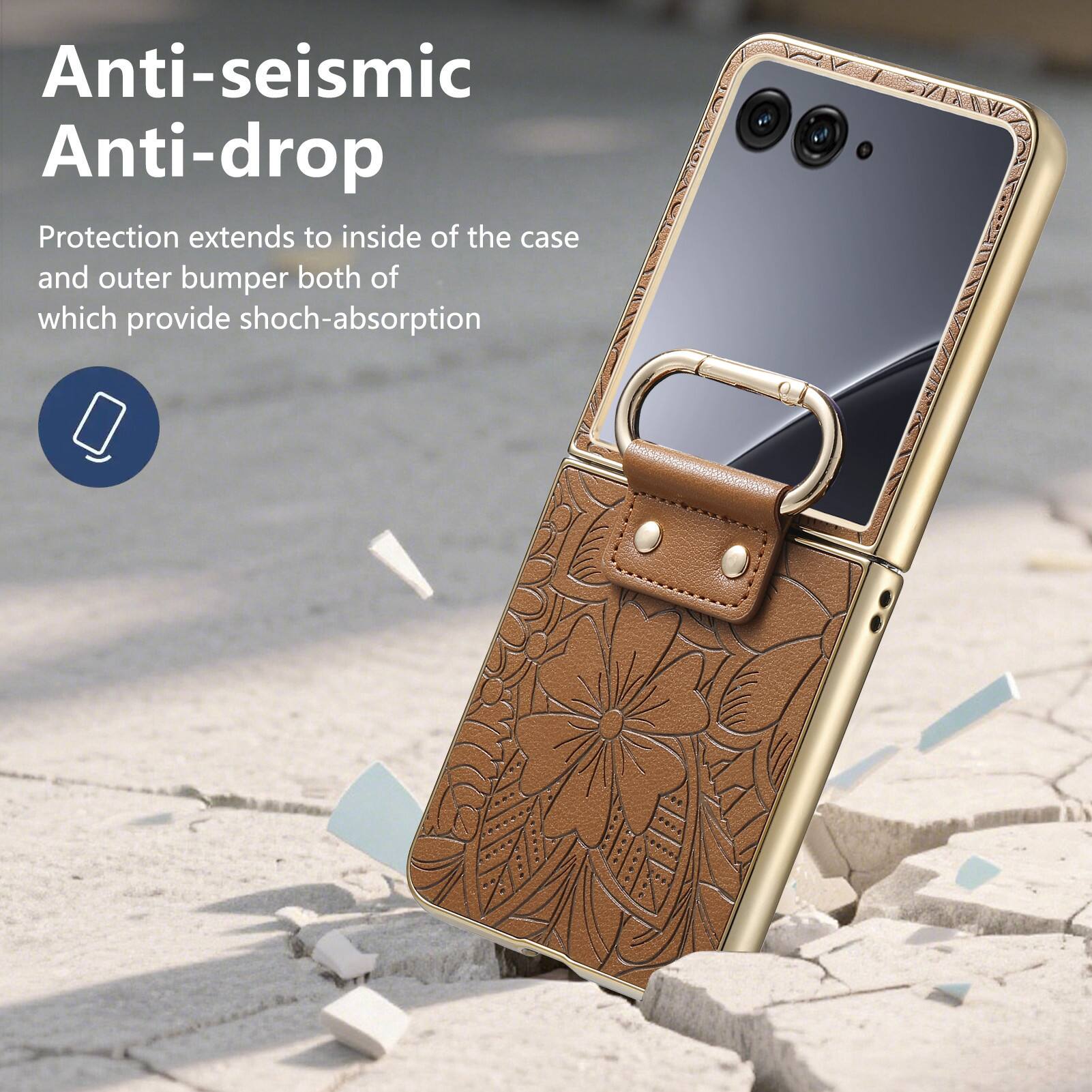 Anti-seismic Anti-drop

Protection extends to inside of the case and outer bumper both of which provide shock-absorption