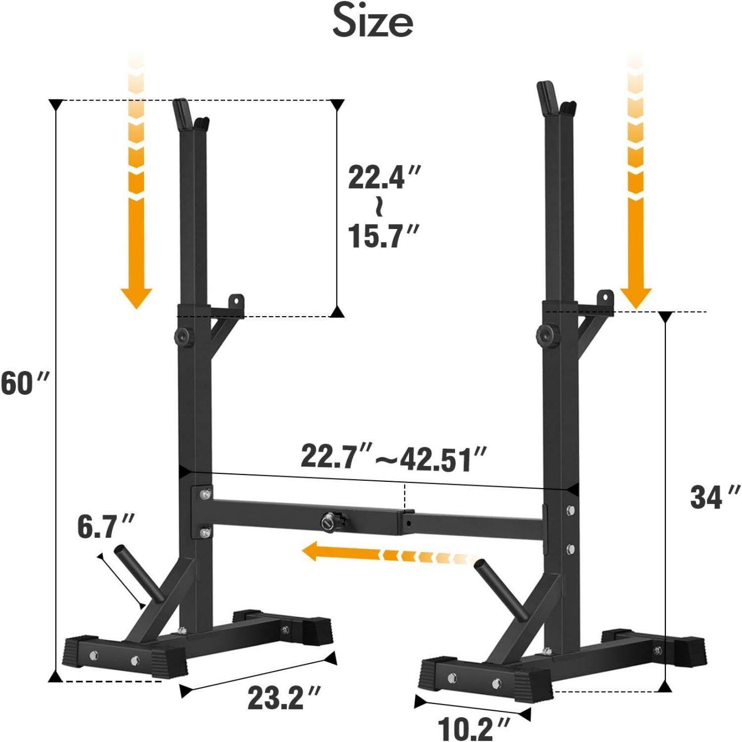 Size  
22.4"  
15.7"  
60"  
6.7"  
22.7" ~ 42.51"  
23.2"  
10.2"  
34"