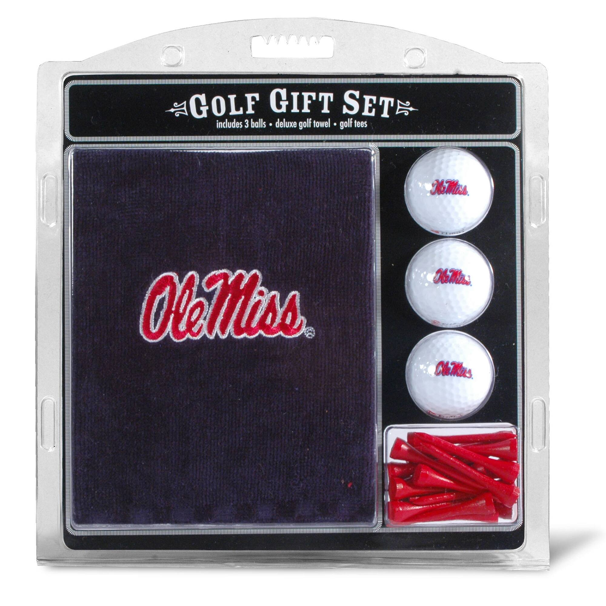 GOLF GIFT SET  
includes 3 balls • deluxe golf towel • golf tees  

Ole Miss