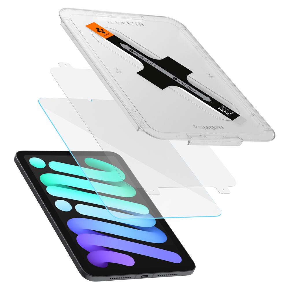 GLASIR EZFIT & spigen PRESS&SLIDE SLIDE  
WAIT 30sec HERE
