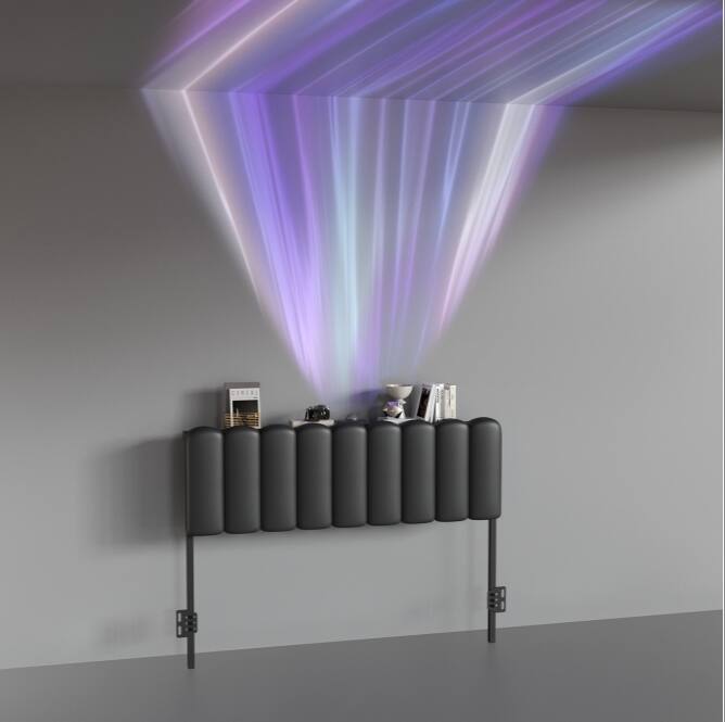 Pinmoco - Aurora LED Upholstered Headboard with Storage Shelf and Charging Station Suitable for 8-14 inch Mattress - Leather Black price history on PriceWatchPro