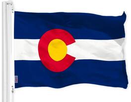 G128 - Colorado State Flag 3x5 Ft 150D Printed Polyester - Blue, Red, Yellow, White