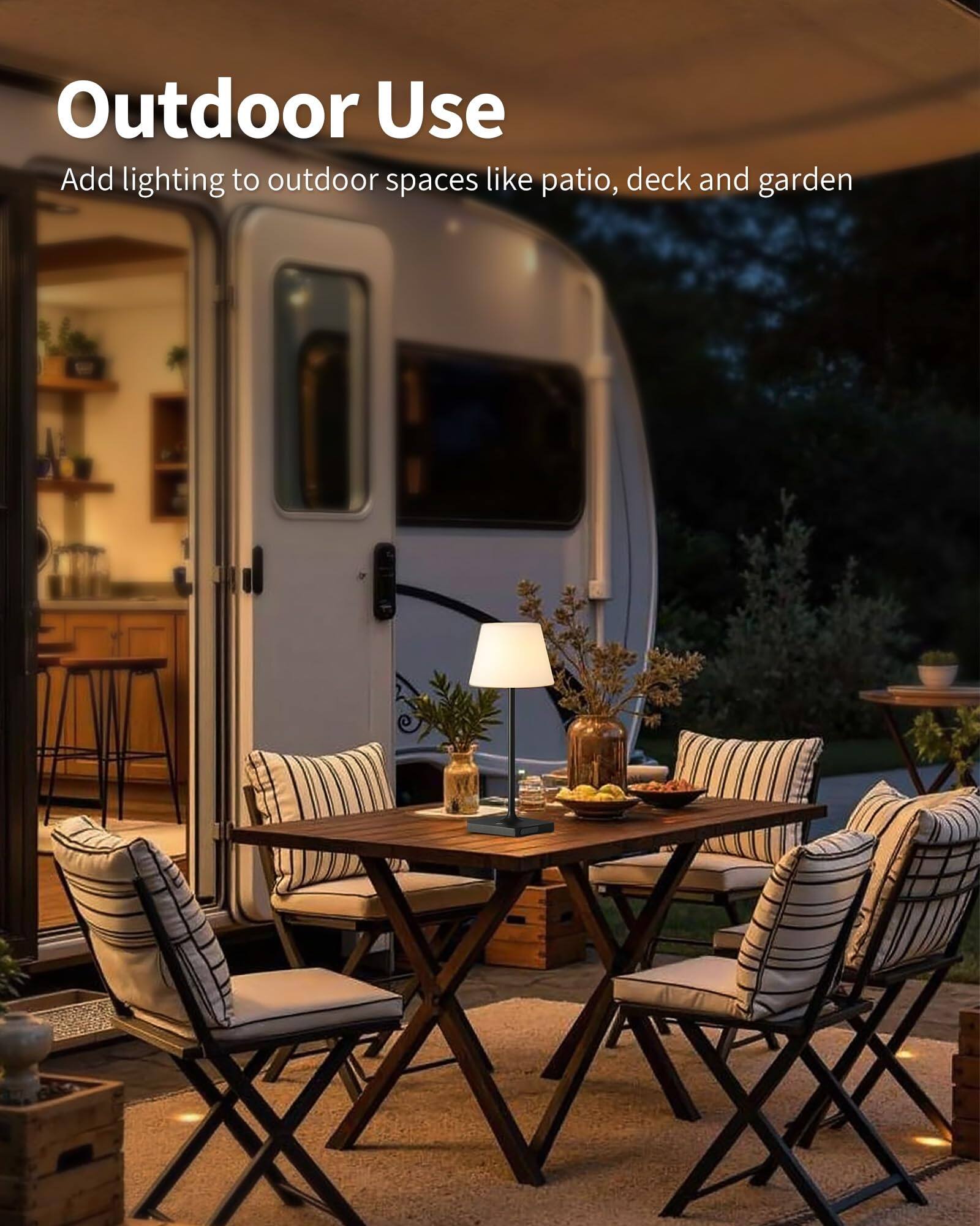 Outdoor Use  
Add lighting to outdoor spaces like patio, deck and garden