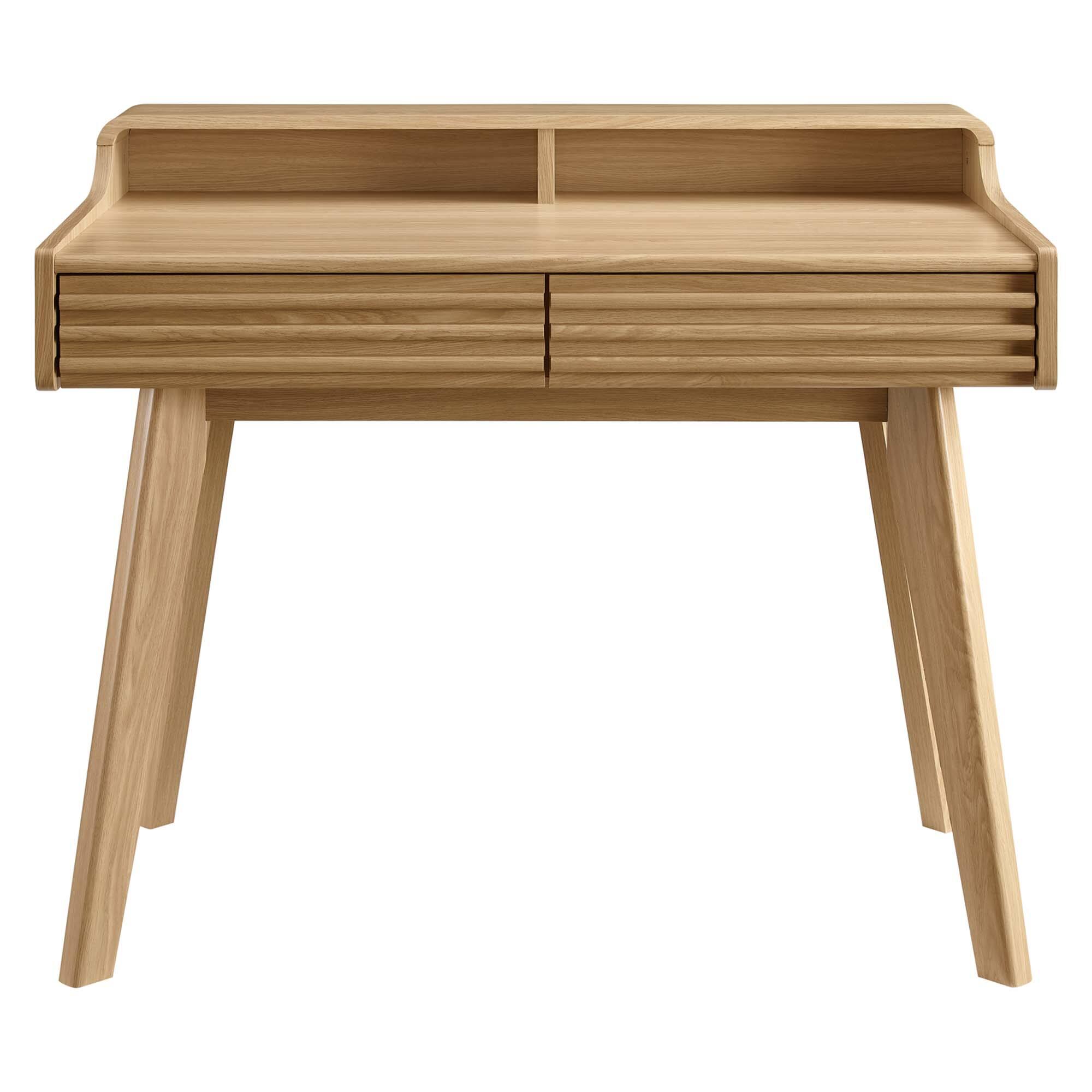 Alt View 2. Modway - Render Writing Desk by Modway - Oak.