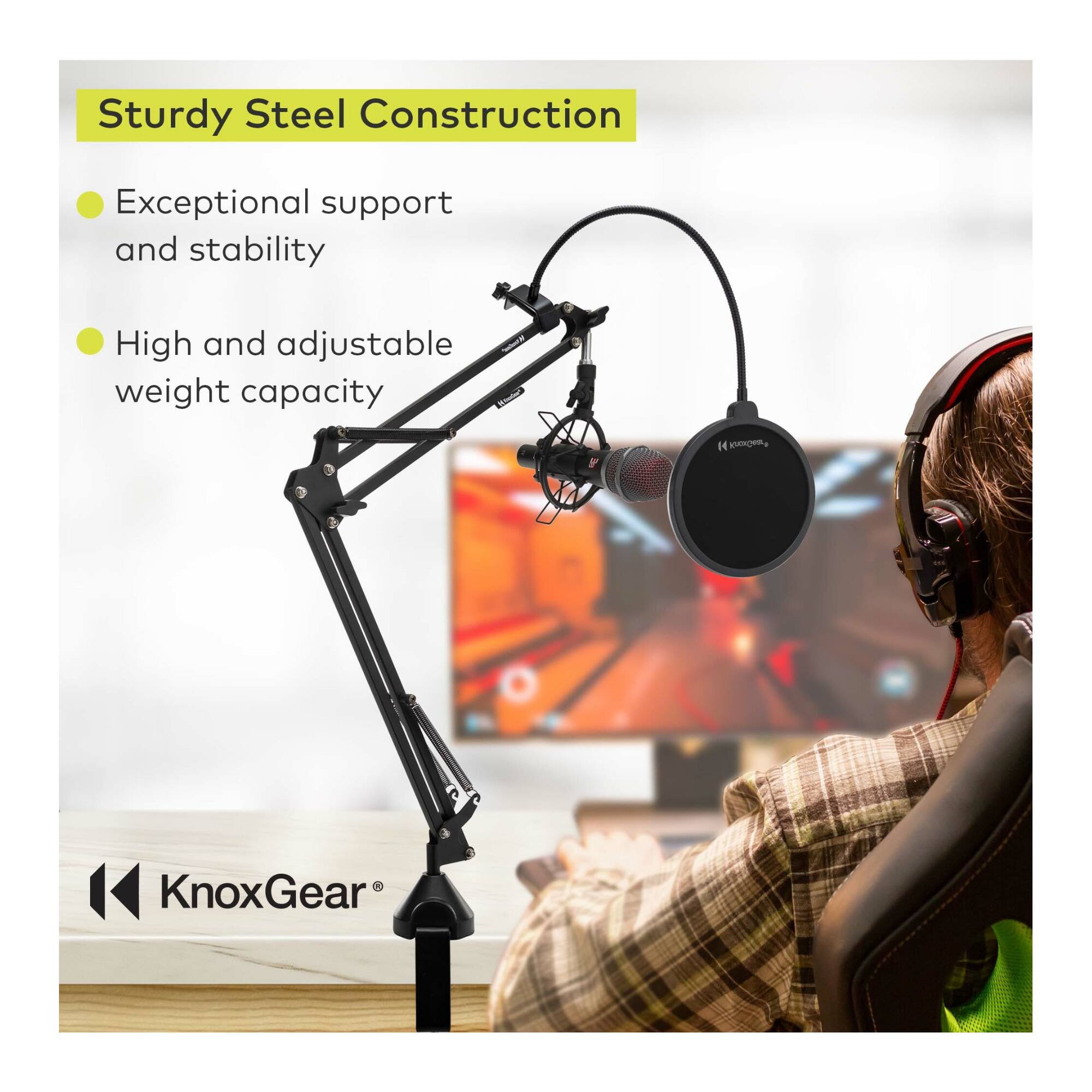 Sturdy Steel Construction  
Exceptional support and stability  
High and adjustable weight capacity  

KnoxGear