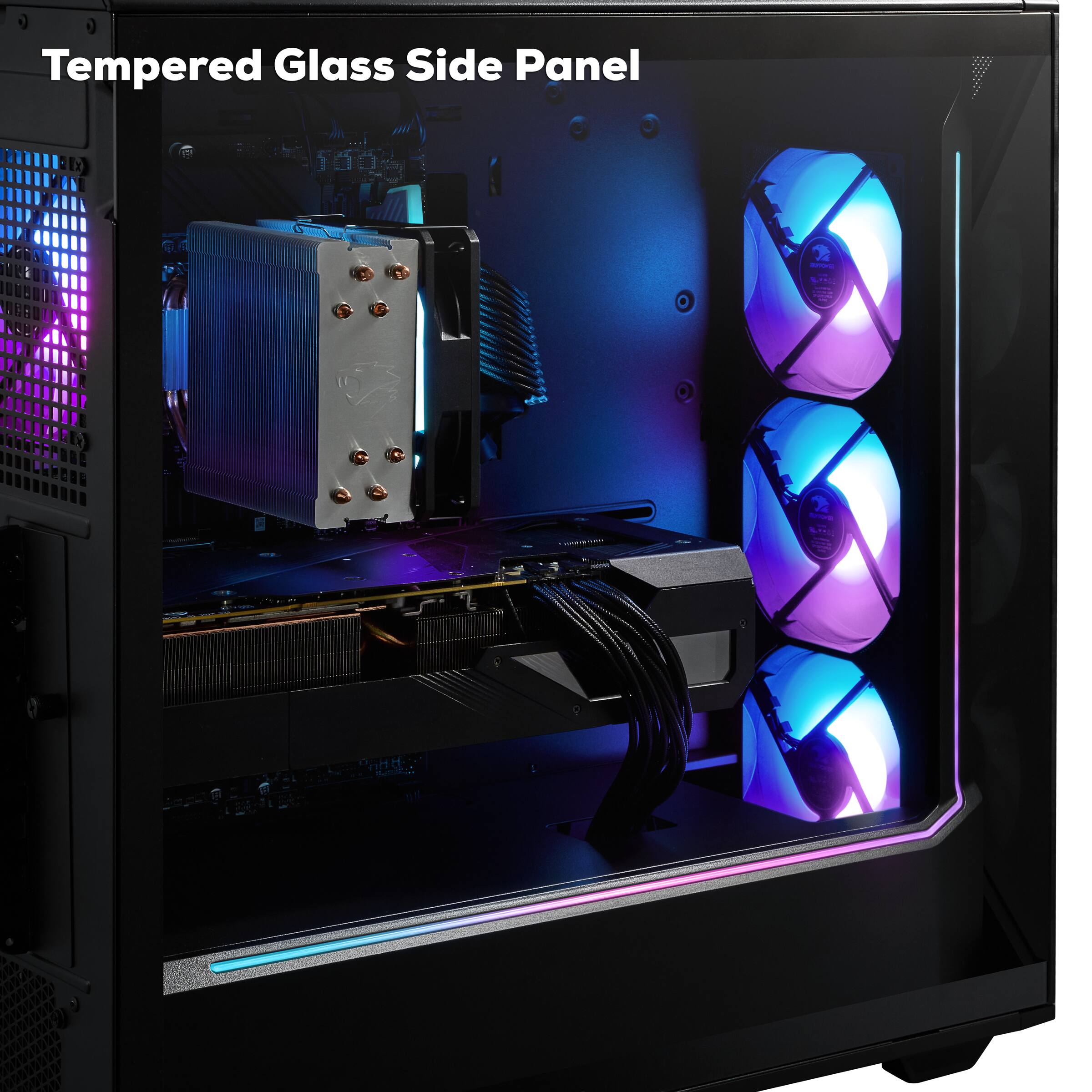 iBUYPOWER Slate Gaming Desktop PC AMD Ryzen 7 8700F, AMD Radeon RX