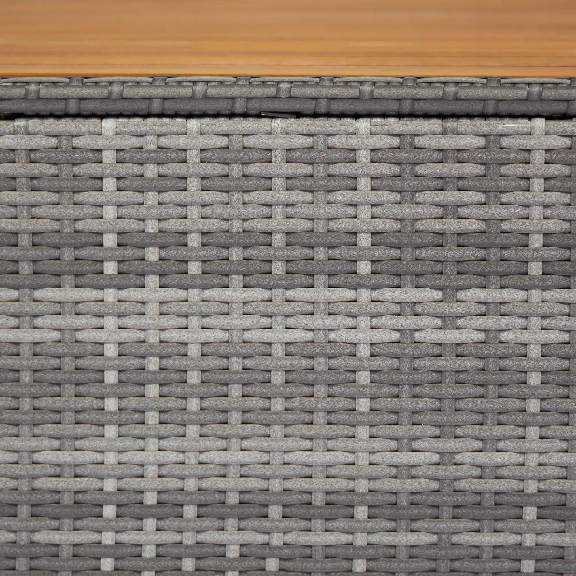 Left. Resenkos - Resenkos 7-Piece Sofa Set, Outdoor Sectional Furniture, PE Rattan, White - White.