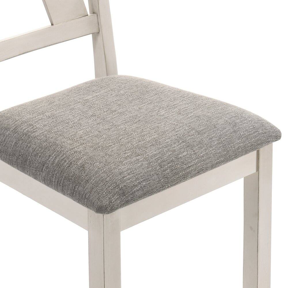 Alt View 1. New Classic Furniture - Maisie Side Chair-White (Set of 2) - Brown.
