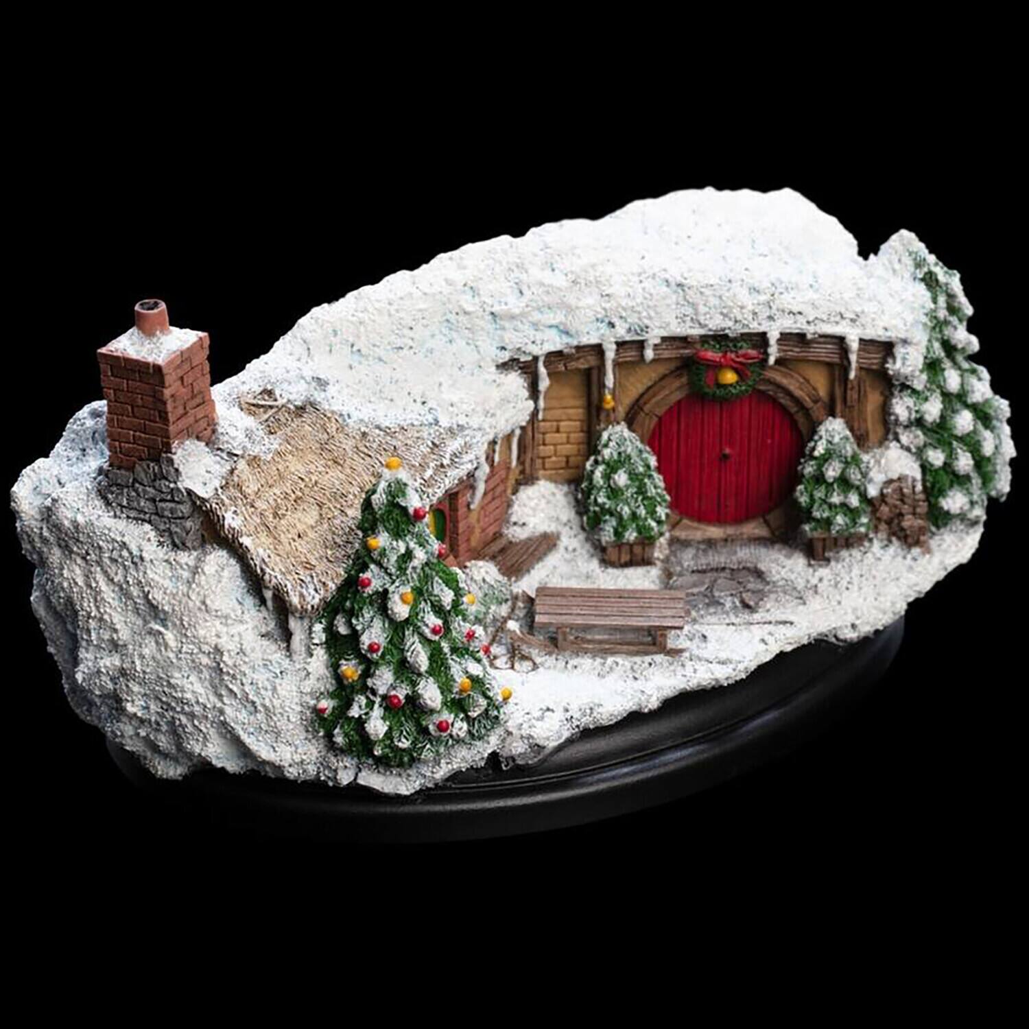 Alt View 4. Weta Workshop - WETA Workshop Polystone - 35 Bagshot Row Hobbit Hole (Christmas Edition)   - COLLECTIBLES - Multicolor.