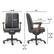 Left. La-Z-Boy - Bennett Bonded Leather Executive High-Back Ergonomic Office Chair - Black.