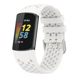 StrapsCo - Endurance Band Silicone Rubber Watch Strap For Fitbit Charge 6 - Beige