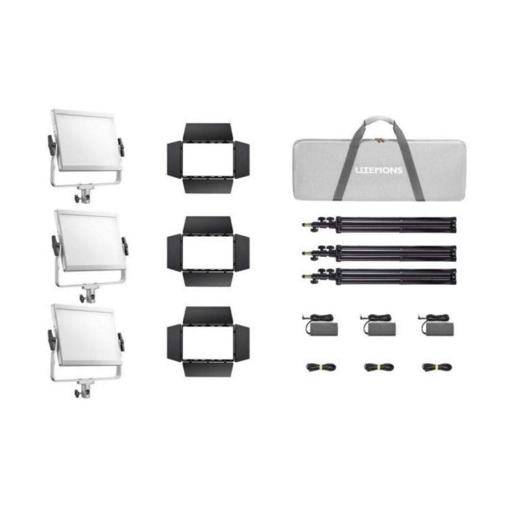 Front. Godox - Godox Litemons LP600R RGB LED White Light Panel with High Brightness 3 Light Kit.