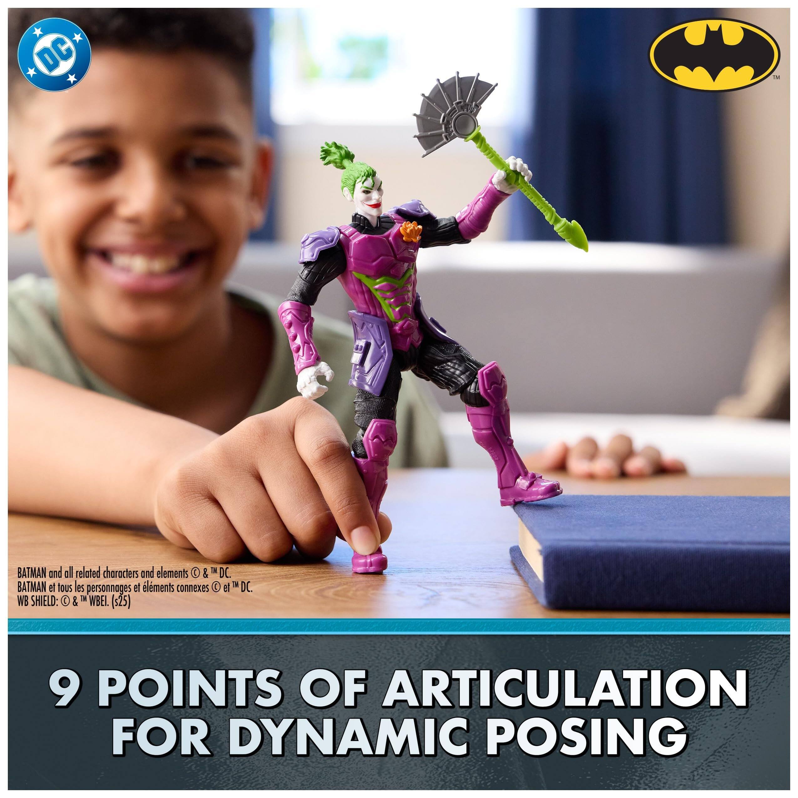 BATMAN and all related characters and elements © & DC.  
BATMAN et tous les personnages et éléments connexes © et ™ DC.  
WB SHIELD: © & ™ WBEL (225)  

9 POINTS OF ARTICULATION FOR DYNAMIC POSING