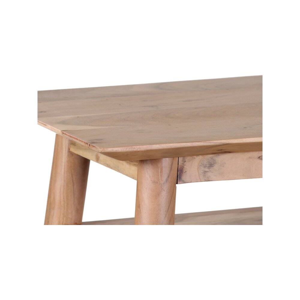 Left. Porter Designs - Portola Solid Acacia Wood Console Table - Natural.