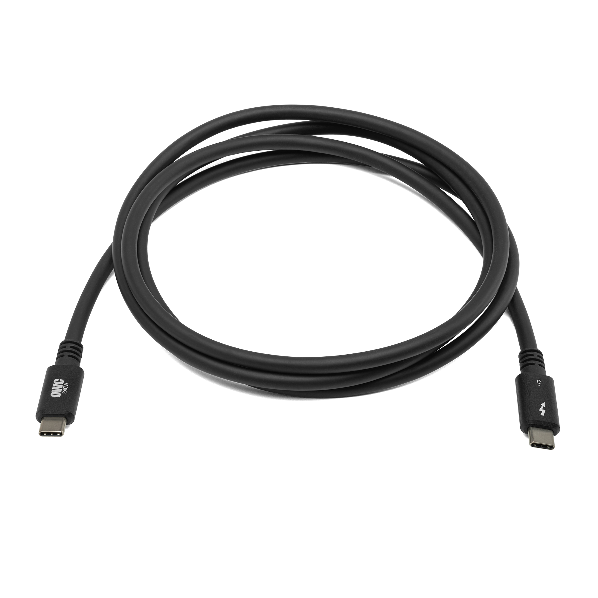 OWC - 1.5M Thunderbolt 5 (USB-C) Cable, Up to 80Gb/s Bi-directional, 120Gb/s Display Bandwidth, 240W Power Delivery - Black