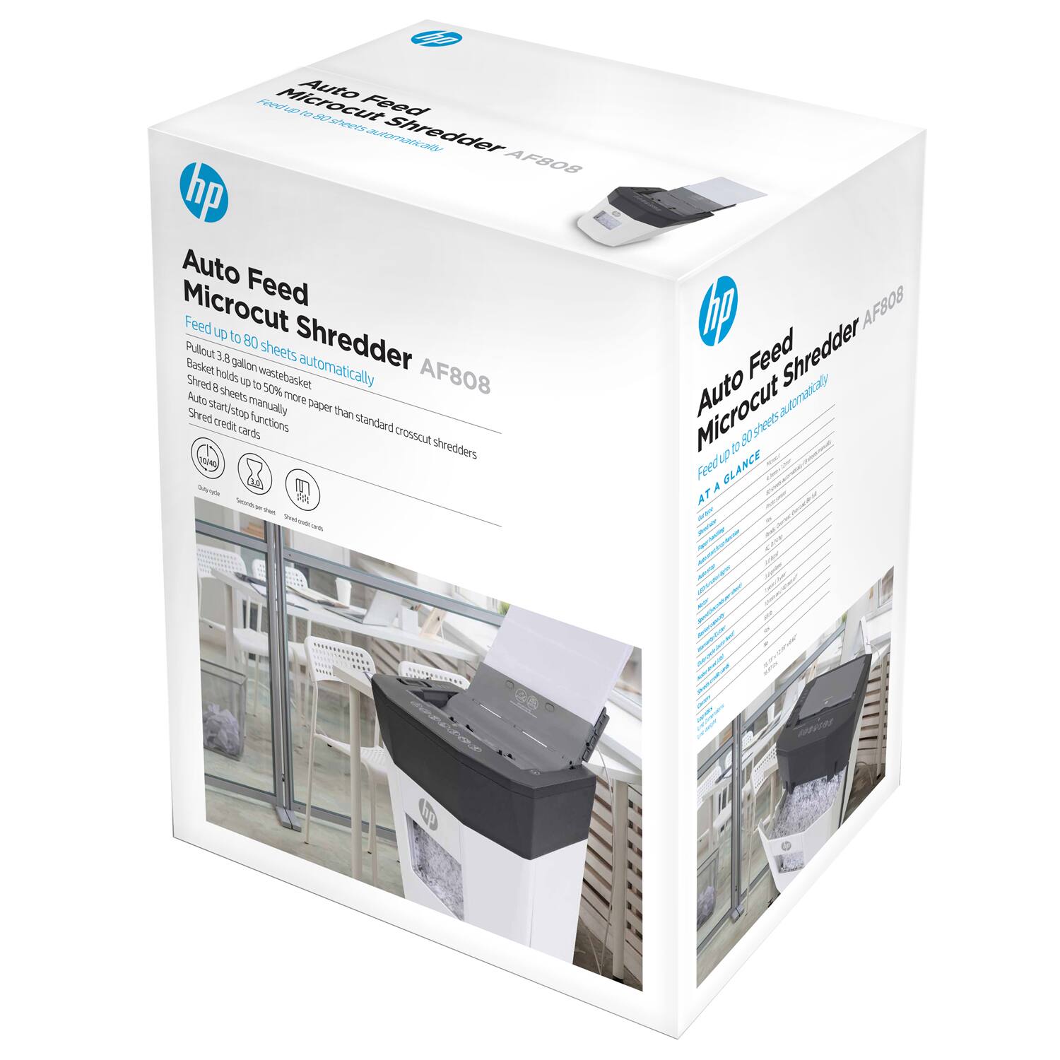 Alt View 14. HP - 9 Sheet Microcut Paper Shredder.
