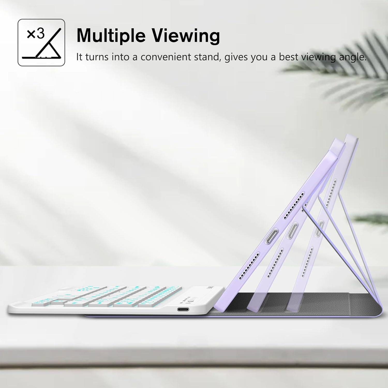 Multiple Viewing  
It turns into a convenient stand, gives you a best viewing angle.