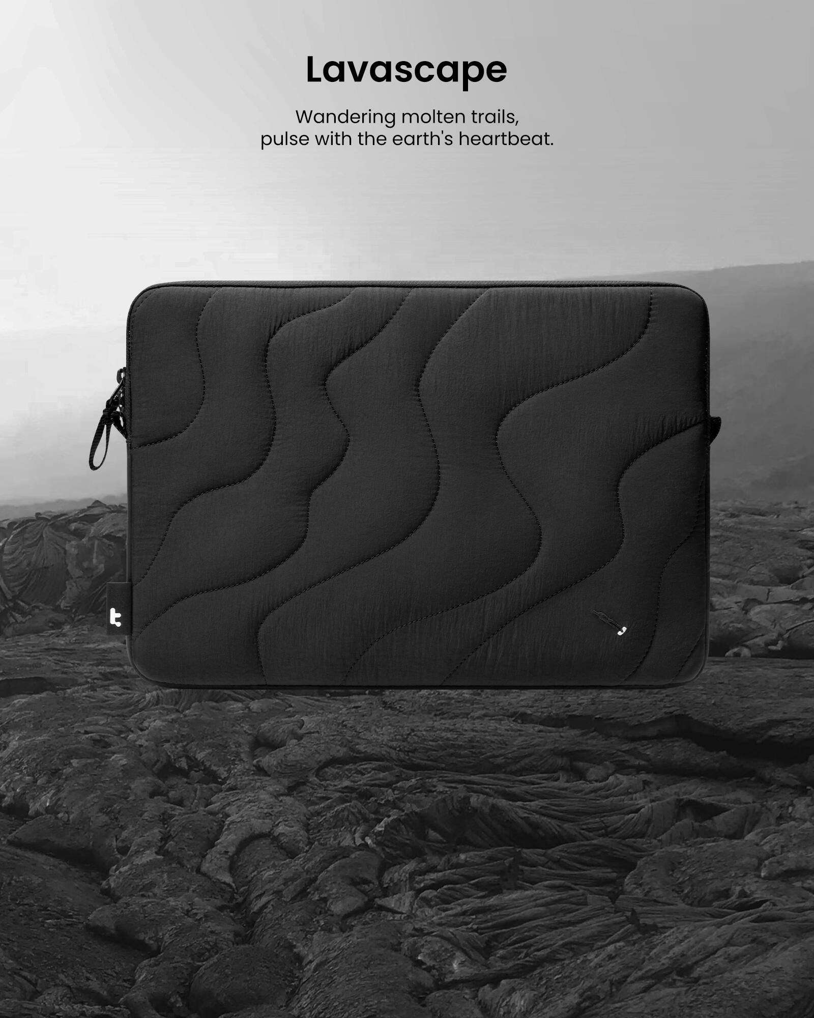 Lavascape: Wandering molten trails, pulse with the earth's heartbeat.