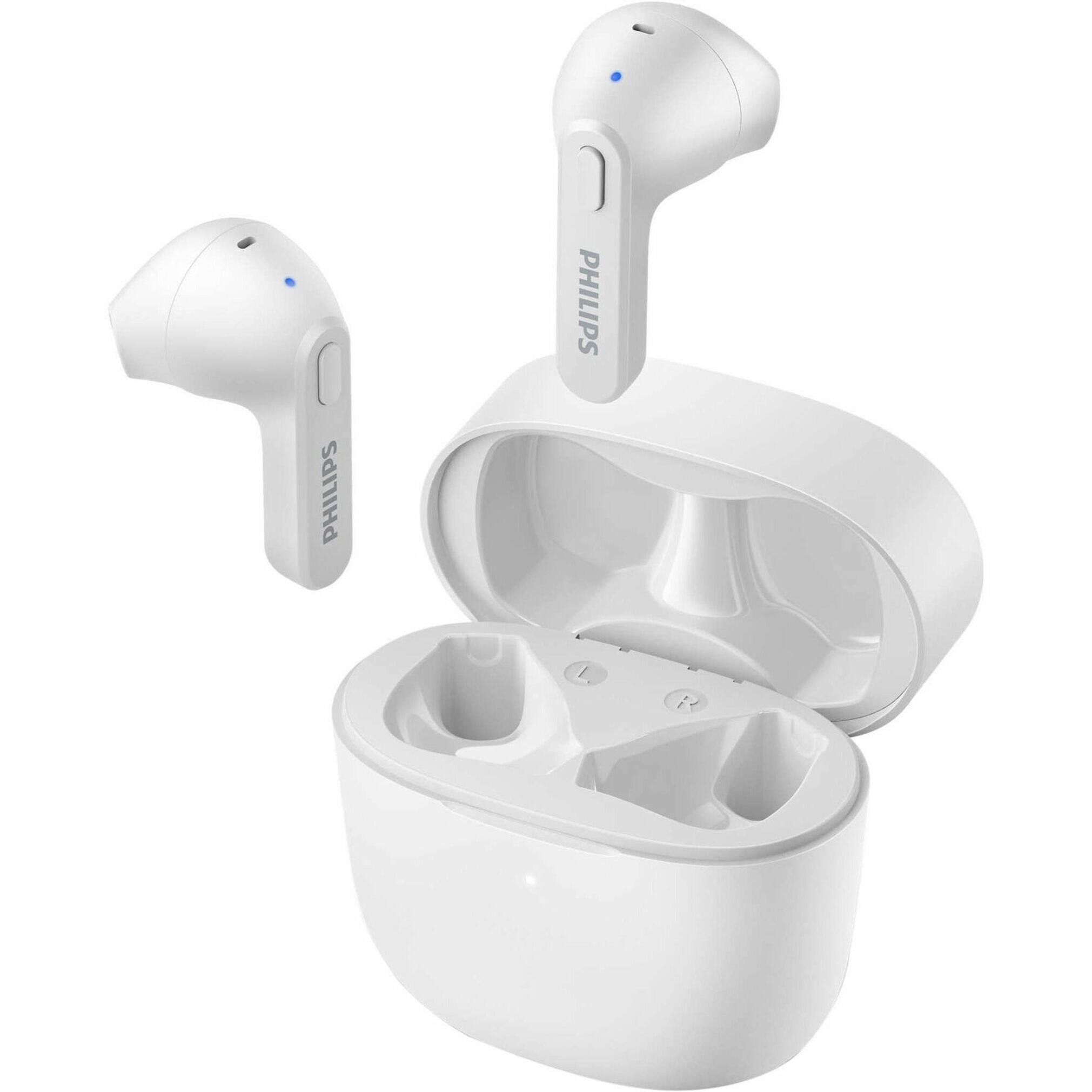 Alt View 18. Philips - TAT2236WT True Wireless Earbuds - White.